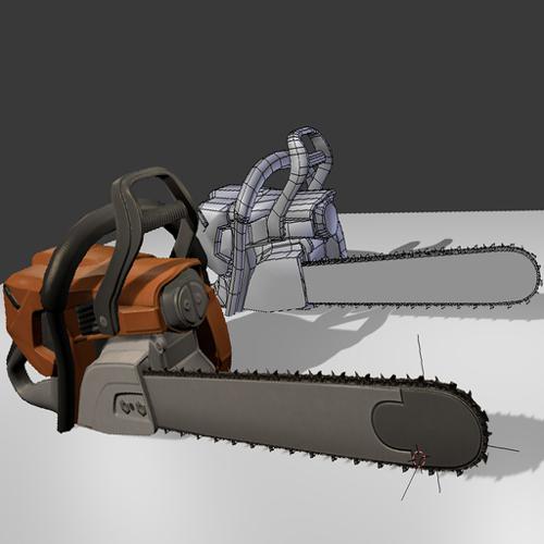 Low Poly  Chainsaw preview image